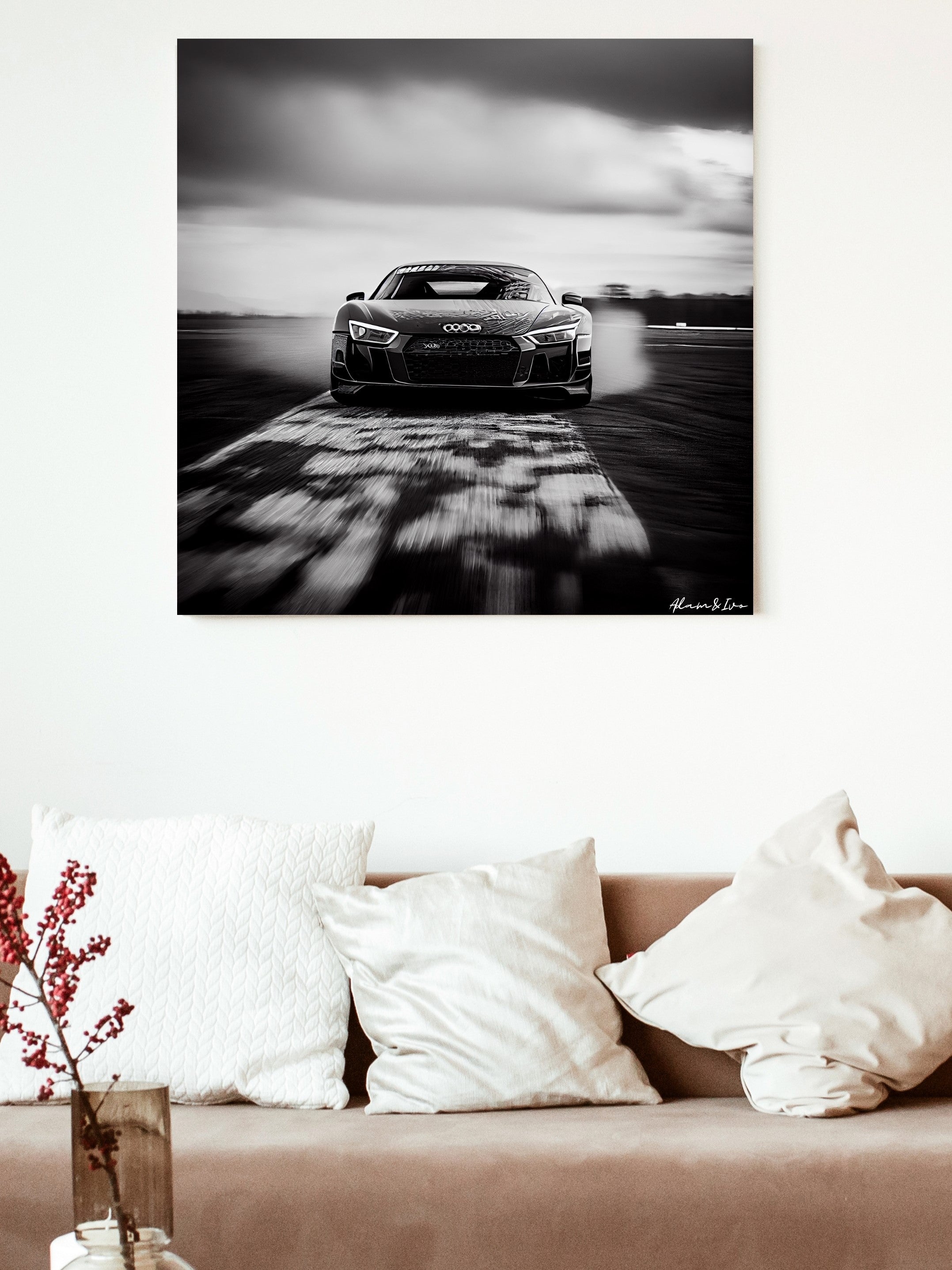 Audi R8 Black & White