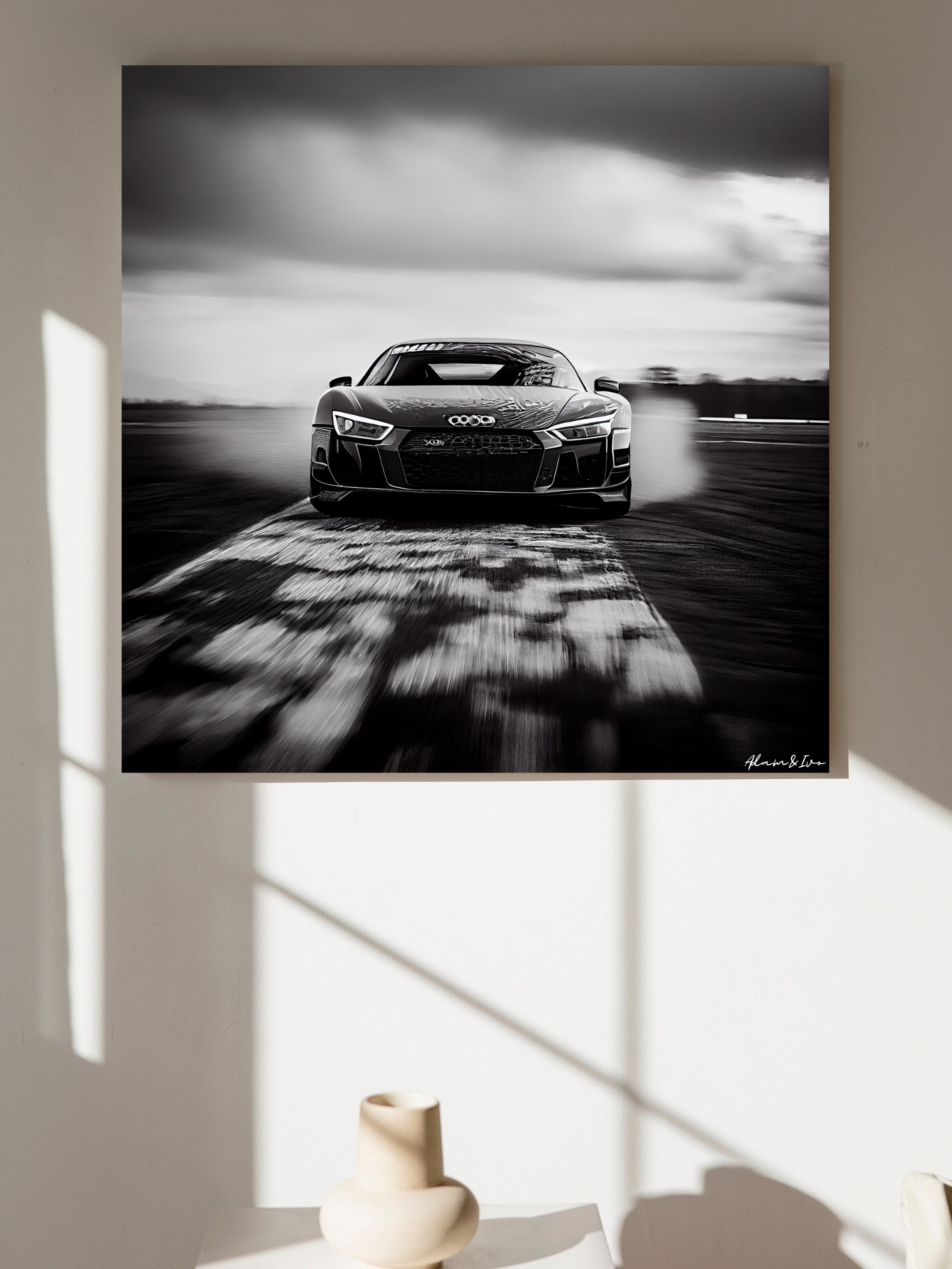 Audi R8 Black & White